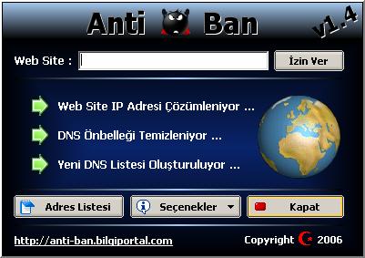 Anti-Ban İndir Son Sürüm Türkçe Yasaklı Sitelere Giriş Programı