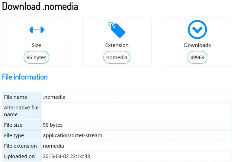 how to borwse nomeida files nomedia converter